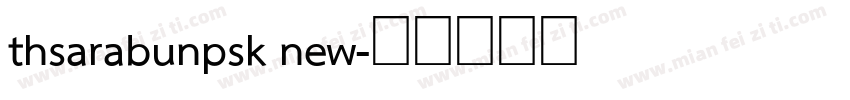 thsarabunpsk new字体转换